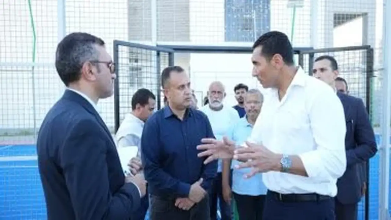 وزير الشباب والرياضة ورئيس جهاز مدينة العلمين الجديدة يتفقدان المنشآت الرياضية بالمدينة