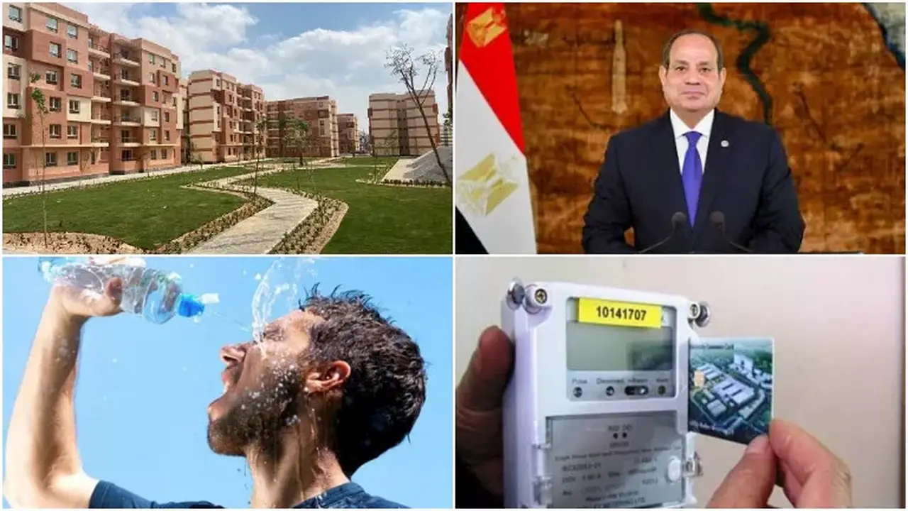أحداث اليوم في مصر: تحويل العداد الكودي إلى قانوني وتفاصيل شقق الإيجار التمليكي