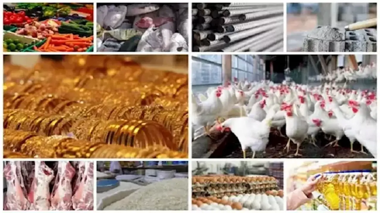 ارتفاع أسعار الدواجن واللحوم والبيض والأسمنت مع انخفاض الذهب اليوم