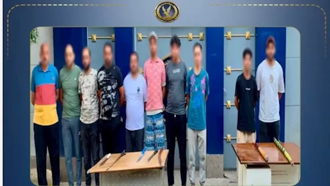 مشاجرة عنيفة بين جزارين بأسلحة بيضاء في بني سويف بسبب تجارة اللحوم والداخلية تضبط 10 متهمين