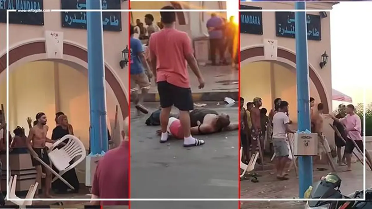 تفاصيل معركة دامية على شاطئ المندرة بسبب أولوية دخول الحمام (فيديو)