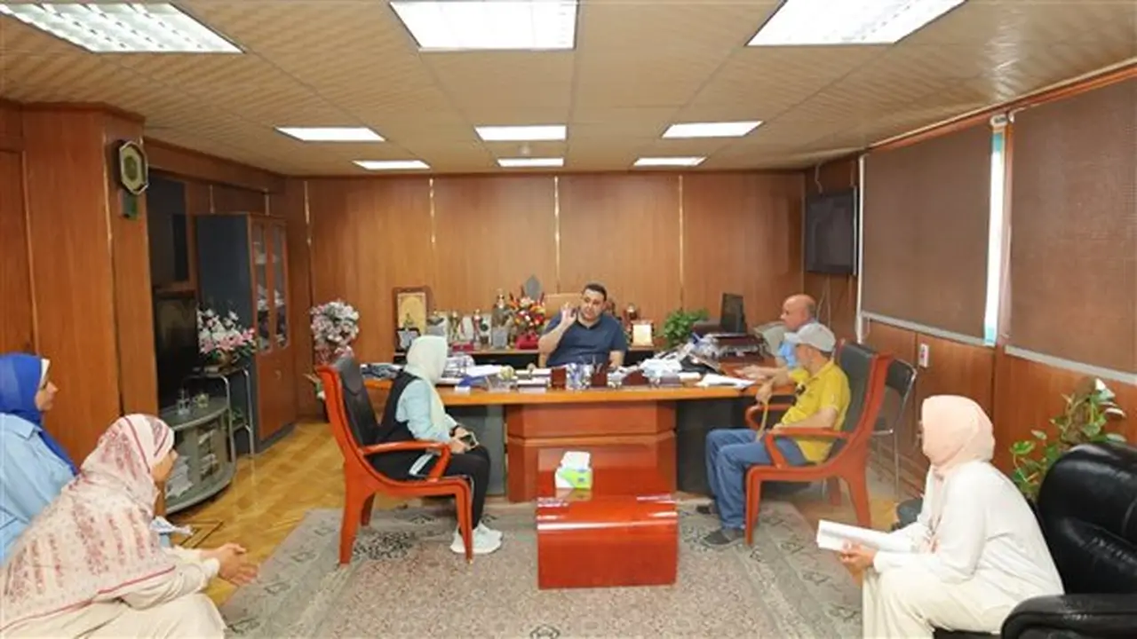 اجتماع لمناقشة تطوير منظومة التخطيط الهندسي بشركة مياه البحيرة