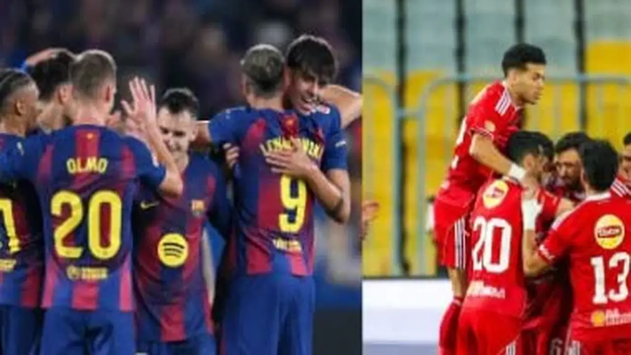 الأهلي يواجه برشلونة في إسبانيا 19 أغسطس المقبل بعد توقيع العقود