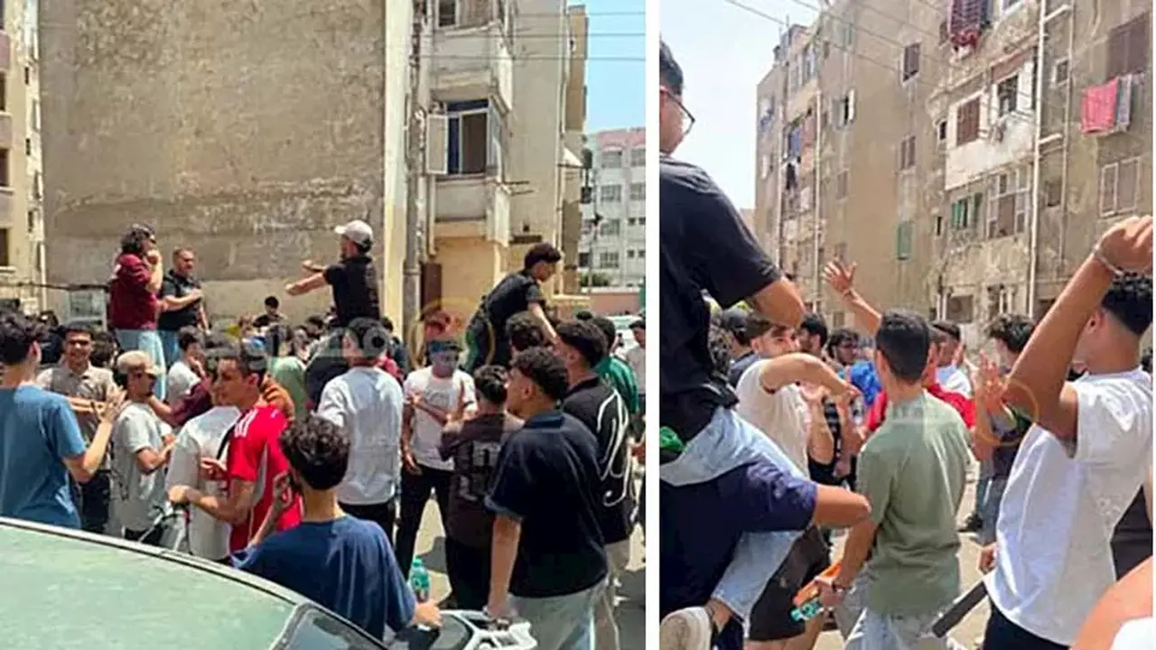 طلاب الثانوية العامة في المنوفية يحتفلون بانتهاء الامتحانات برقص وحمل على الأكتاف – صور