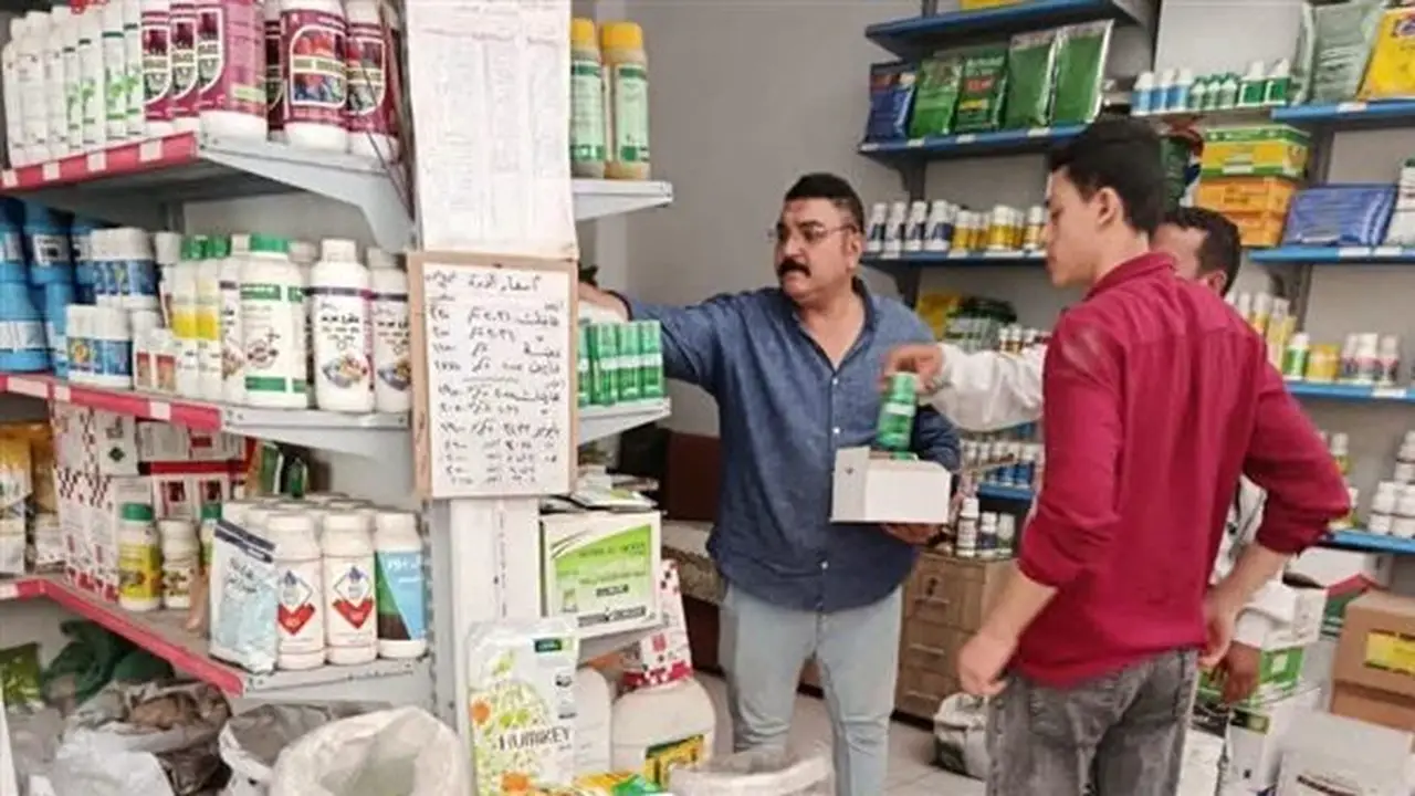 ضبط 1500 عبوة من المبيدات المحظورة في حملة رقابية بكفر الزيات