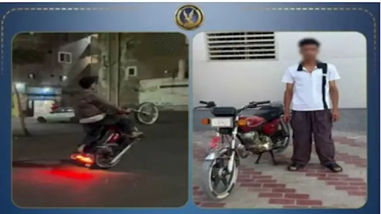 ضبط قائد دراجة نارية يعرض حياة المواطنين للخطر في القاهرة
