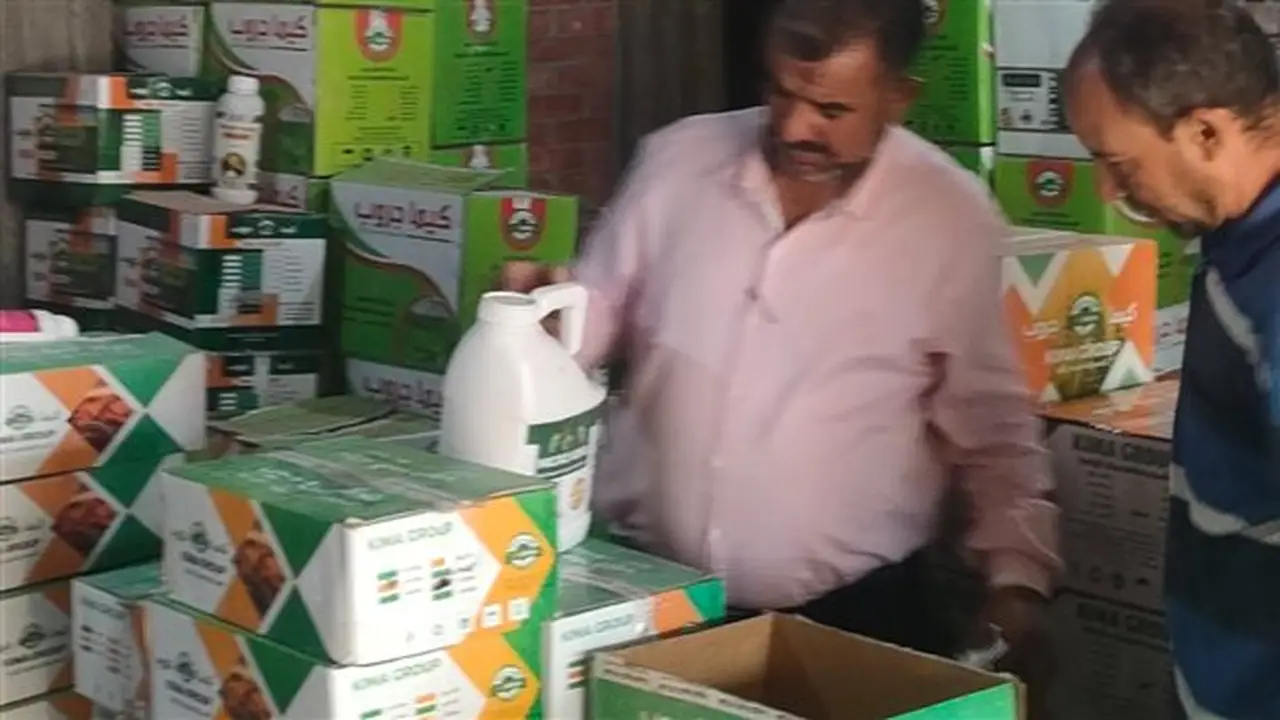 ضبط كميات كبيرة من المخصبات الزراعية المجهولة المصدر في الإبراهيمية