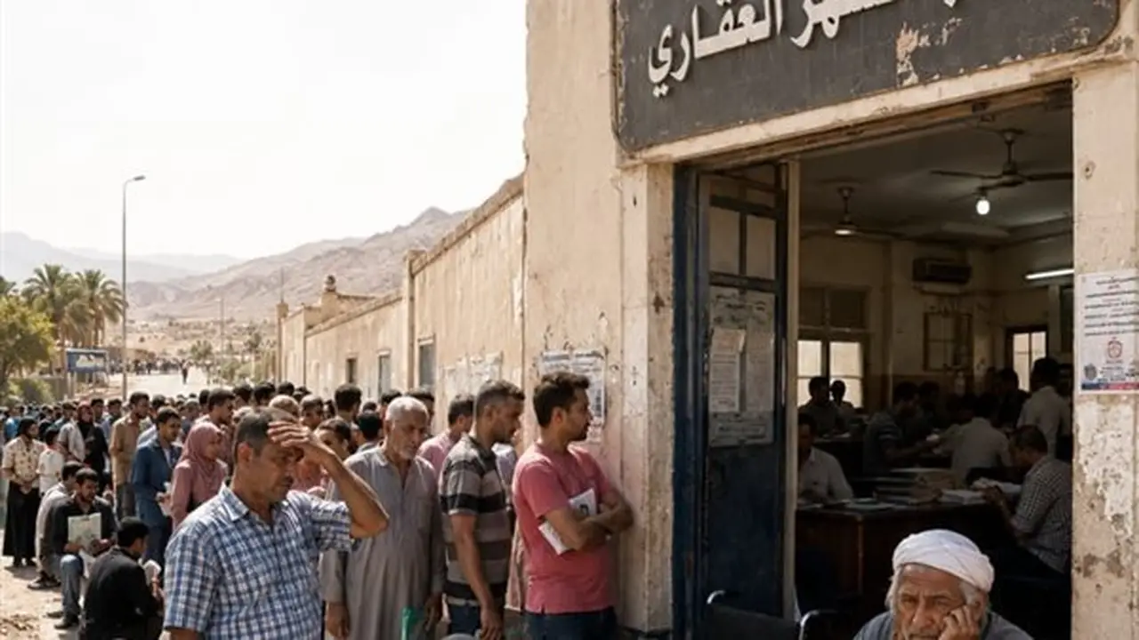 معاناة أهالي طور سيناء من طوابير الانتظار في مكتب الشهر العقاري