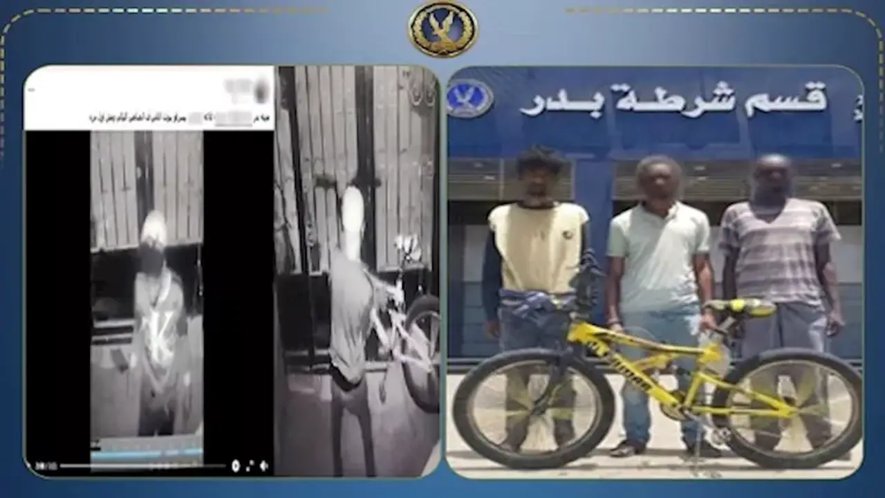 فيديو يكشف تفاصيل سرقة دراجة هوائية من عقار في مدينة بدر