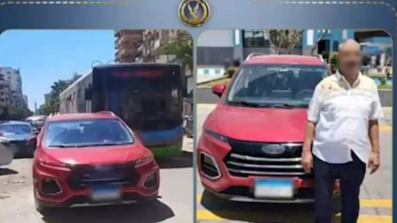 ضبط قائد سيارة أوقف حركة المرور بالإسكندرية بعد تداول فيديو للحادثة