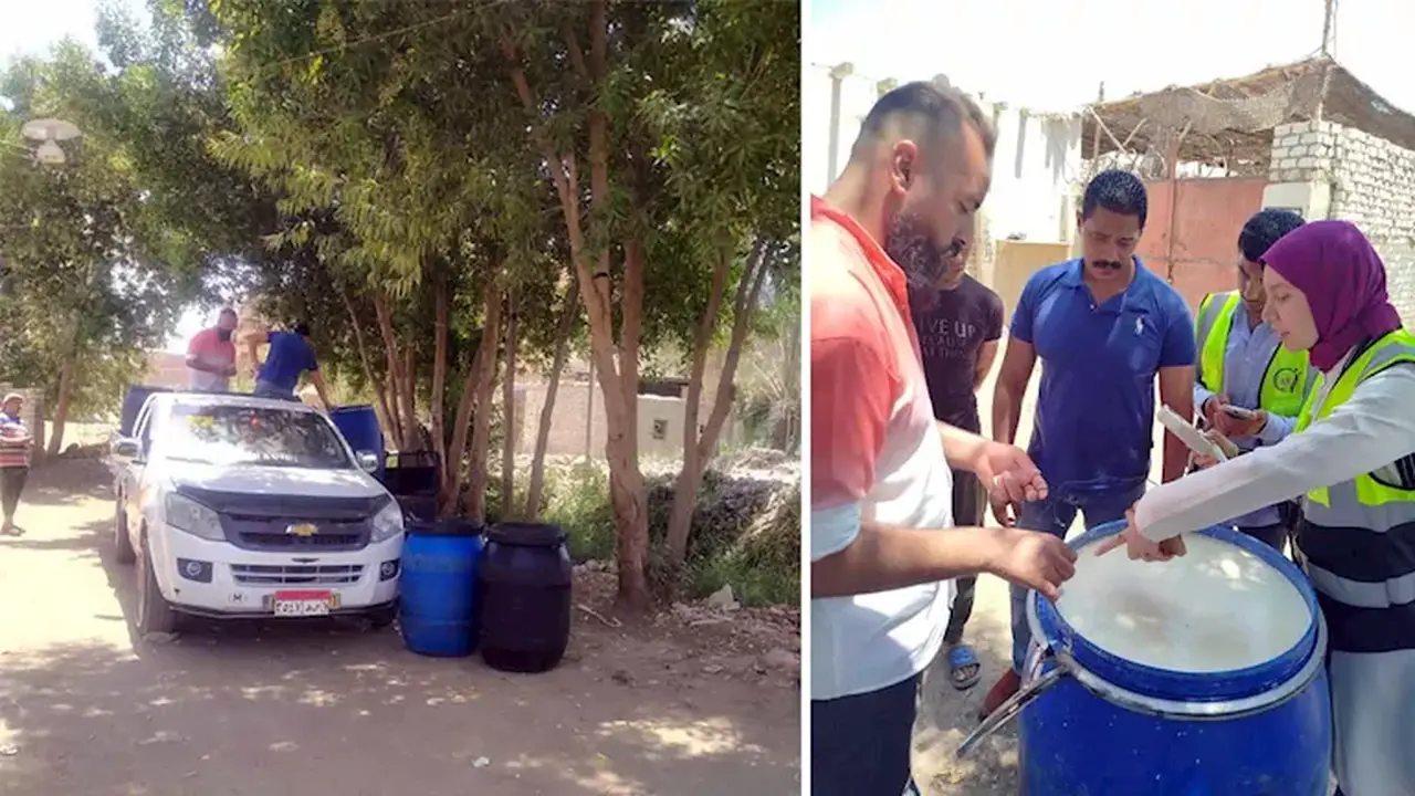 ضبط طنّين من الألبان الفاسدة والمغشوشة في الفيوم قبل طرحها للبيع