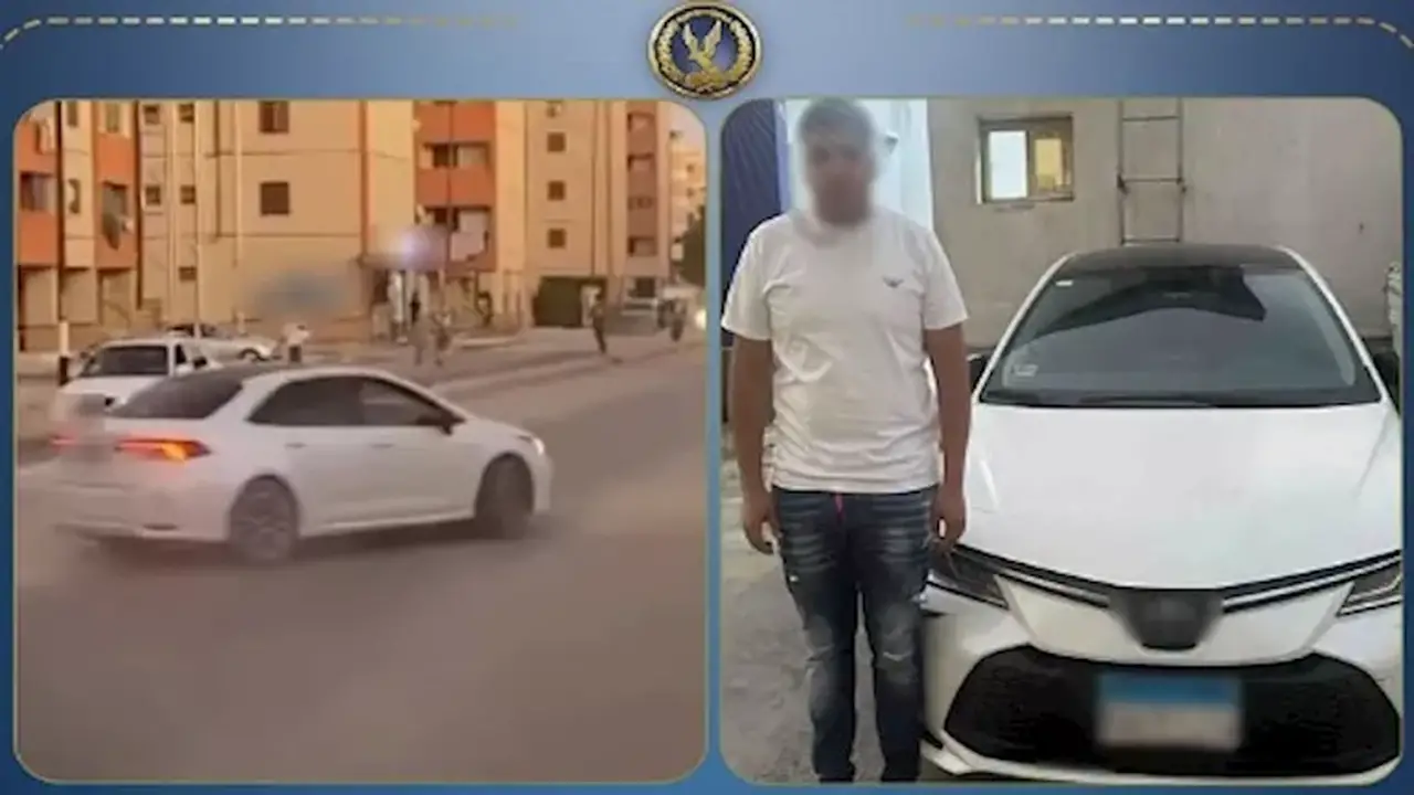 ضبط طالب قاد سيارته برعونة في العريش لزيادة المشاهدات