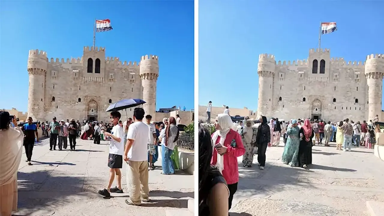 إقبال كبير على قلعة قايتباي مجانًا للمصريين في العيد القومي للإسكندرية (صور)
