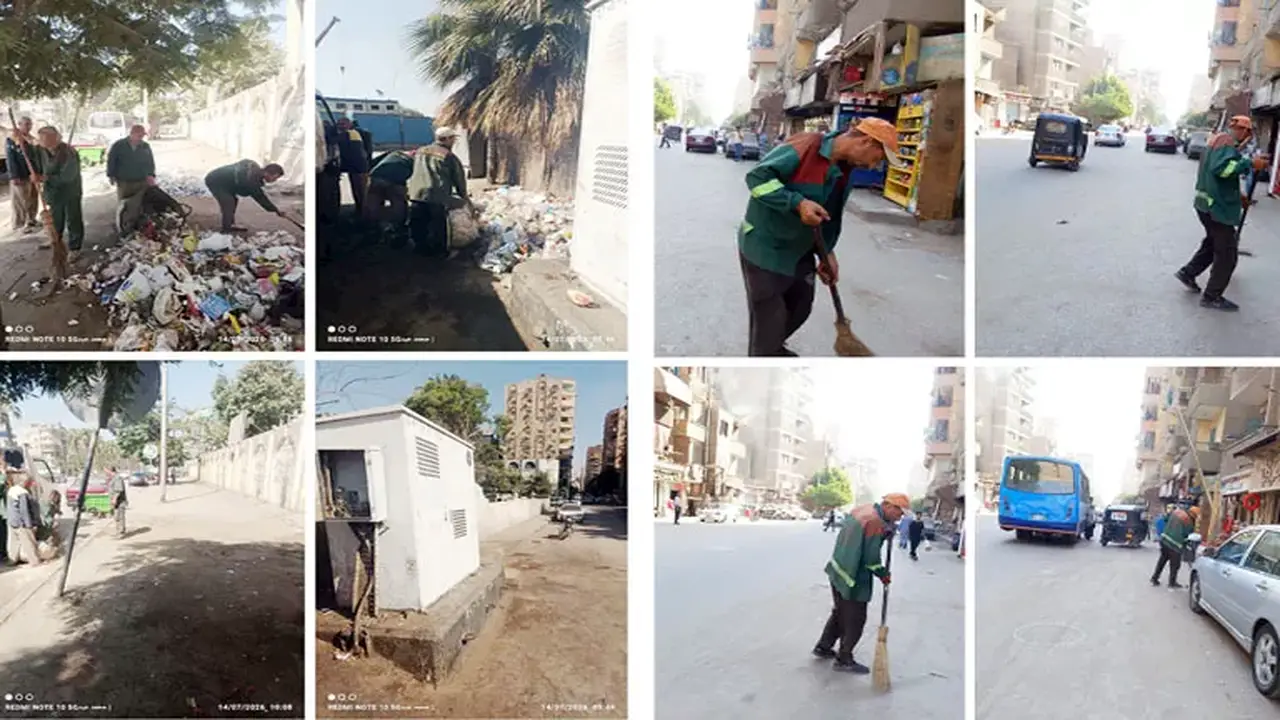 محافظ الجيزة يتابع شكاوى المواطنين من خلال حملات نظافة وإزالة إشغالات