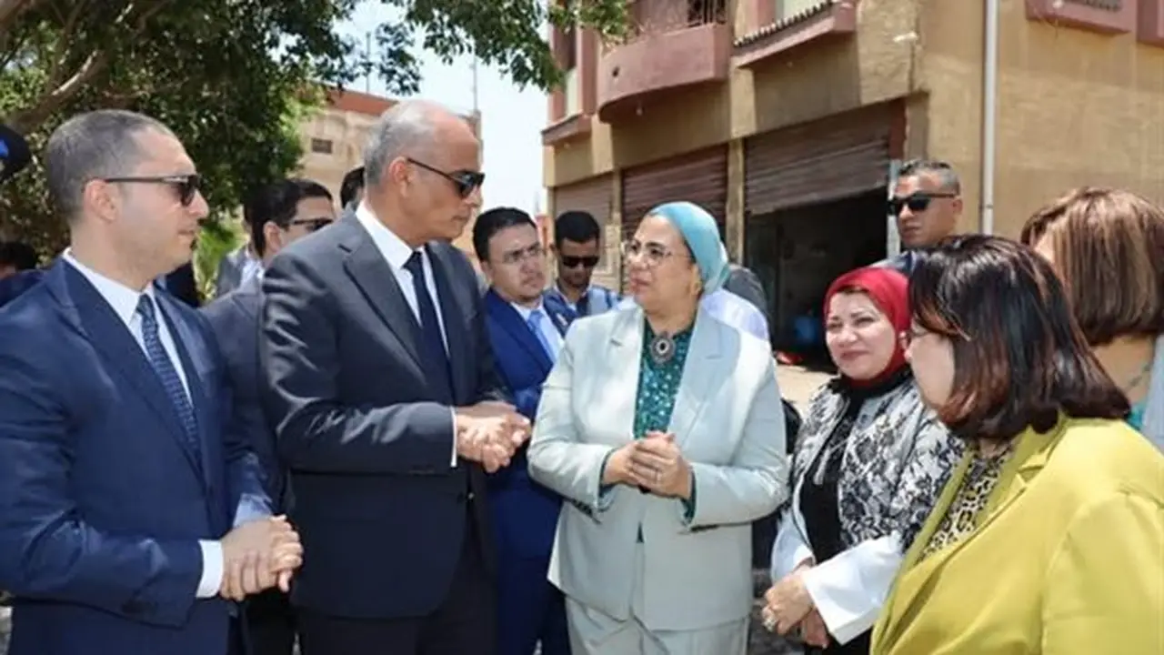 محافظ كفر الشيخ ورئيسة المجلس القومي للمرأة يتفقدان المقر الجديد للفرع