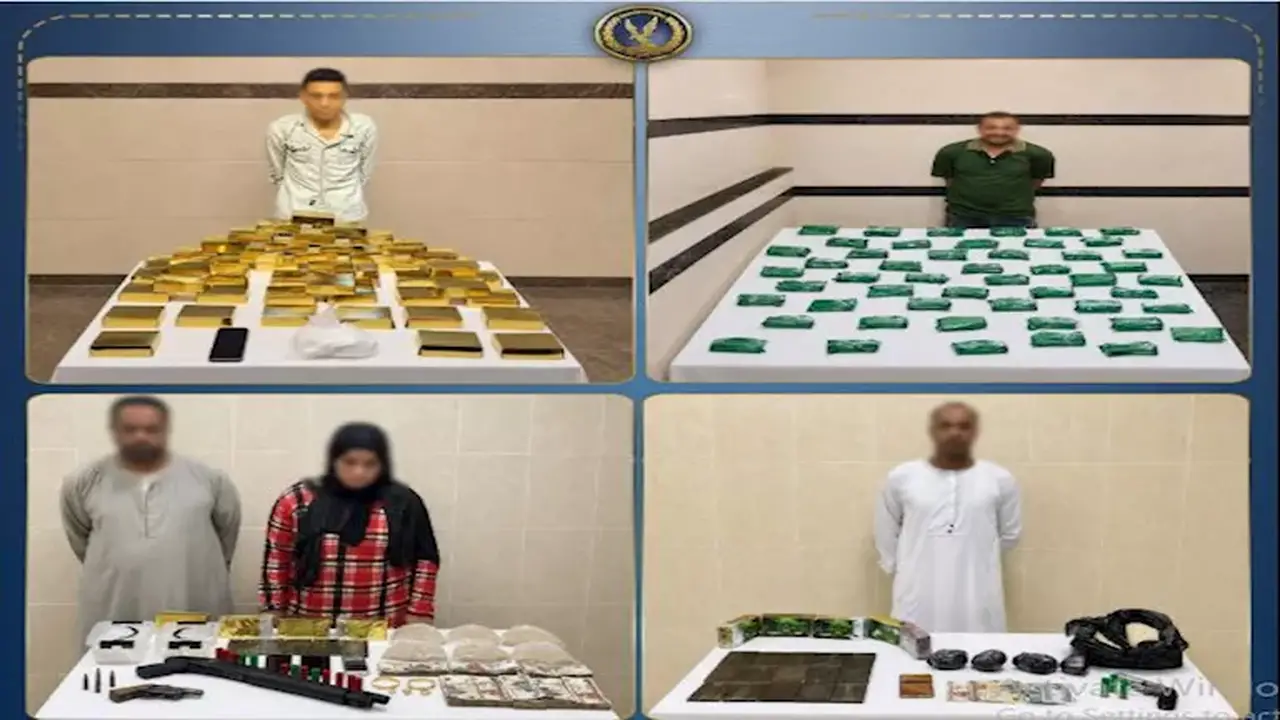 مصرع 5 عناصر إجرامية وضبط مخدرات بقيمة 138 مليون جنيه في القليوبية | صور