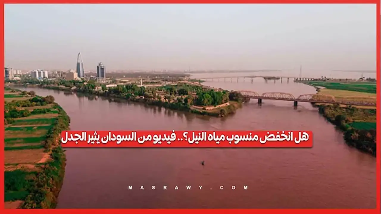 هل انخفض منسوب مياه النيل؟ فيديو مثير للجدل من السودان
