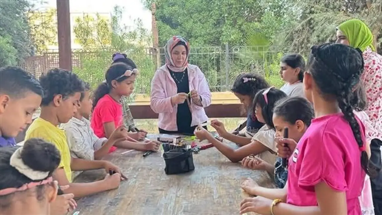ورش فنية وإبداعية للأطفال ضمن النشاط الصيفي في ثقافة الفيوم