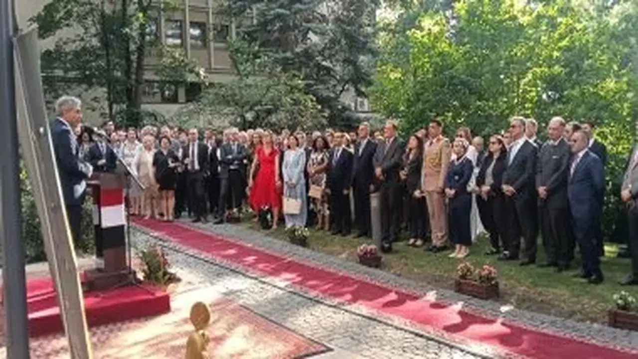 وزير السياحة يشارك في احتفالية السفارة المصرية ببراغ بمناسبة العيد الوطني لمصر