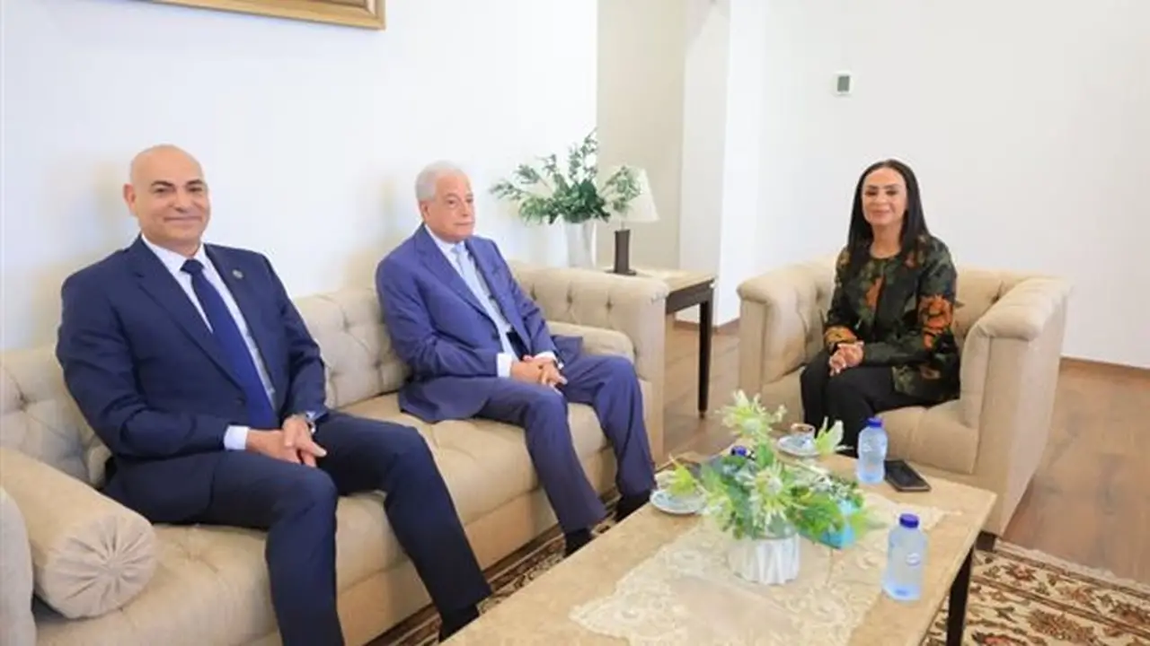 لقاء وزيرة التضامن الاجتماعي مع مستشار رئيس الجمهورية ورئيس جامعة مدينة السادات