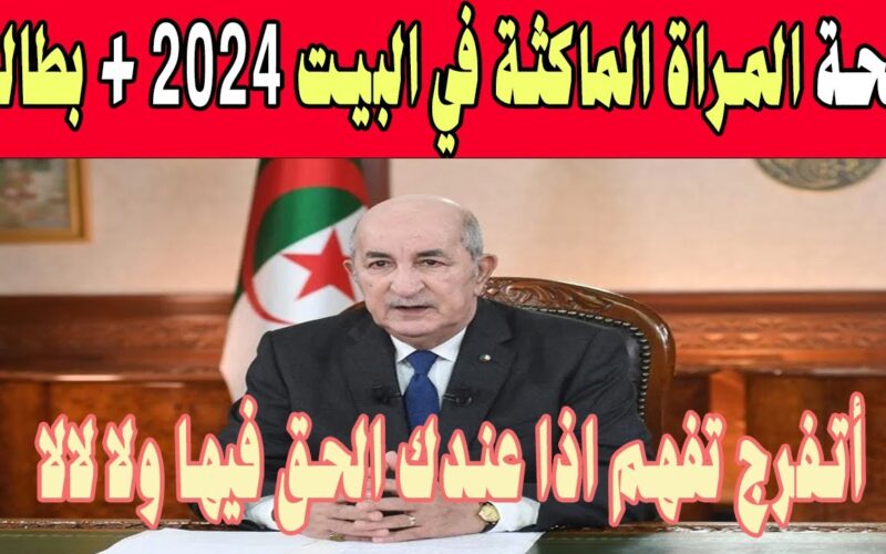 “سجلي الان” شروط منحة المرأة الماكثة في البيت 2024 بالجزائر والتسجيل عبر موقع الوكالة الوطنية للتشغيل anem.dz