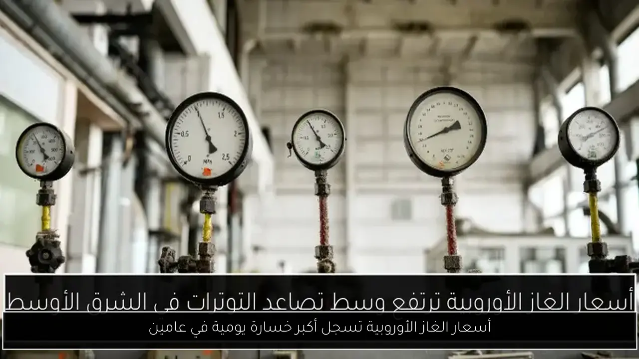 أسعار الغاز الأوروبية تسجل أكبر خسارة يومية في عامين