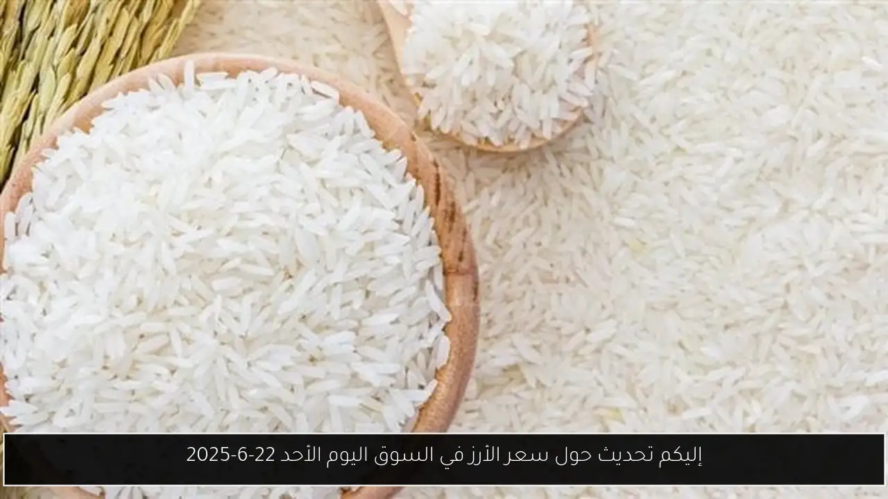 إليكم تحديث حول سعر الأرز في السوق اليوم الأحد 22-6-2025