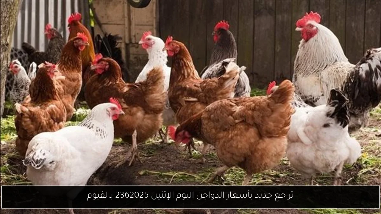 تراجع جديد بأسعار الدواجن اليوم الإثنين 2362025 بالفيوم