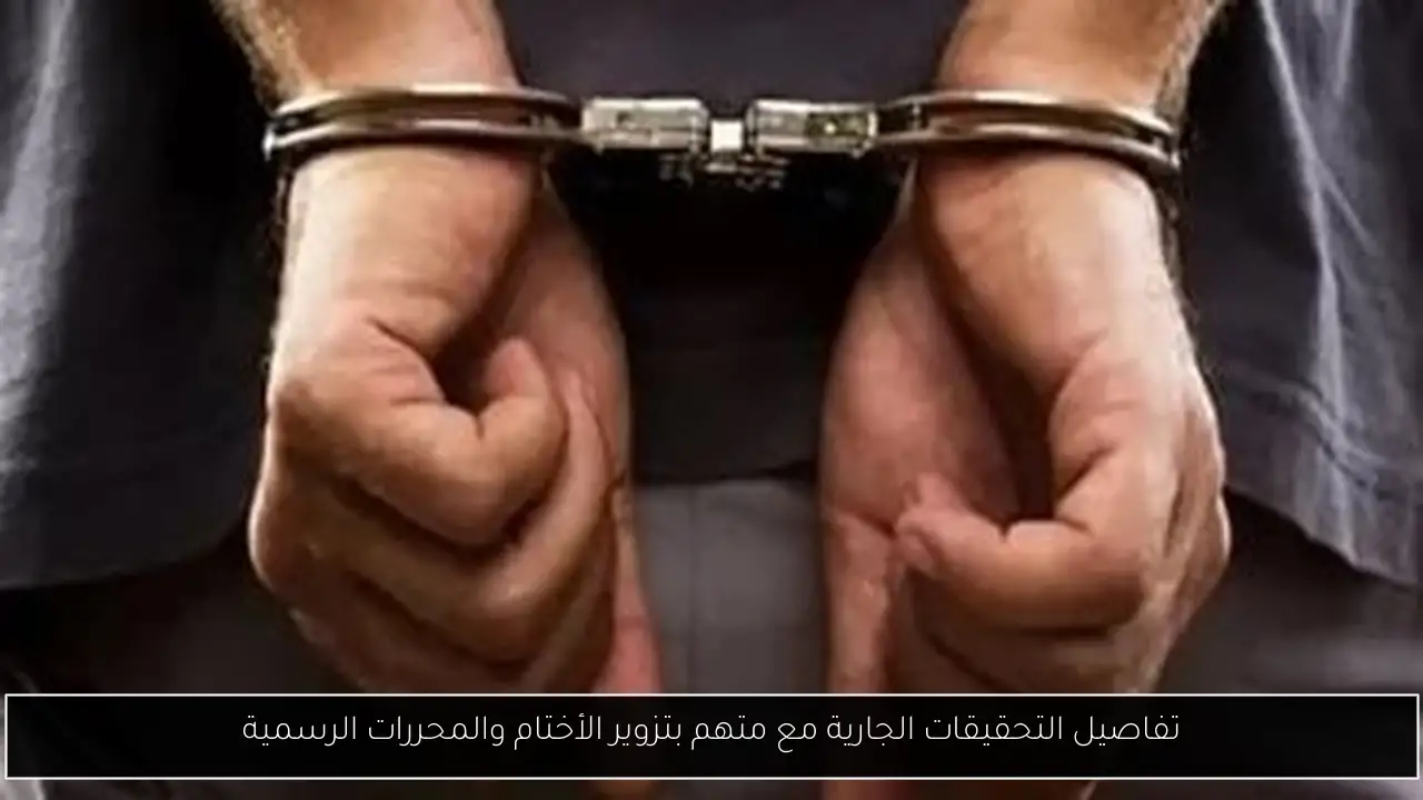 تفاصيل التحقيقات الجارية مع متهم بتزوير الأختام والمحررات الرسمية