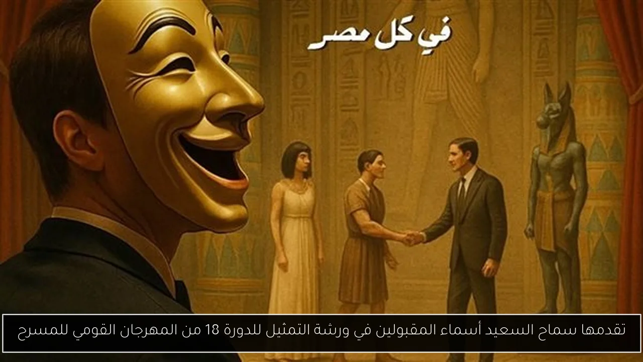 تقدمها سماح السعيد أسماء المقبولين في ورشة التمثيل للدورة 18 من المهرجان القومي للمسرح