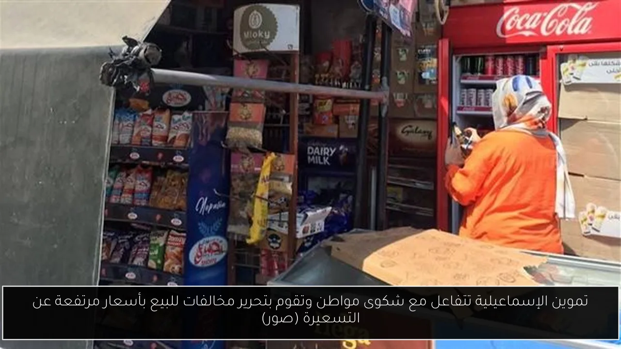 تموين الإسماعيلية تتفاعل مع شكوى مواطن وتقوم بتحرير مخالفات للبيع بأسعار مرتفعة عن التسعيرة (صور)