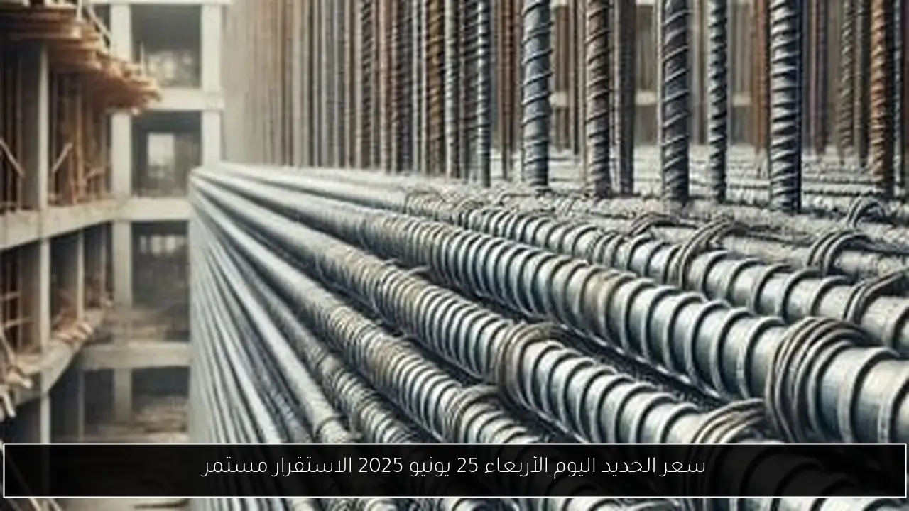 سعر الحديد اليوم الأربعاء 25 يونيو 2025 الاستقرار مستمر
