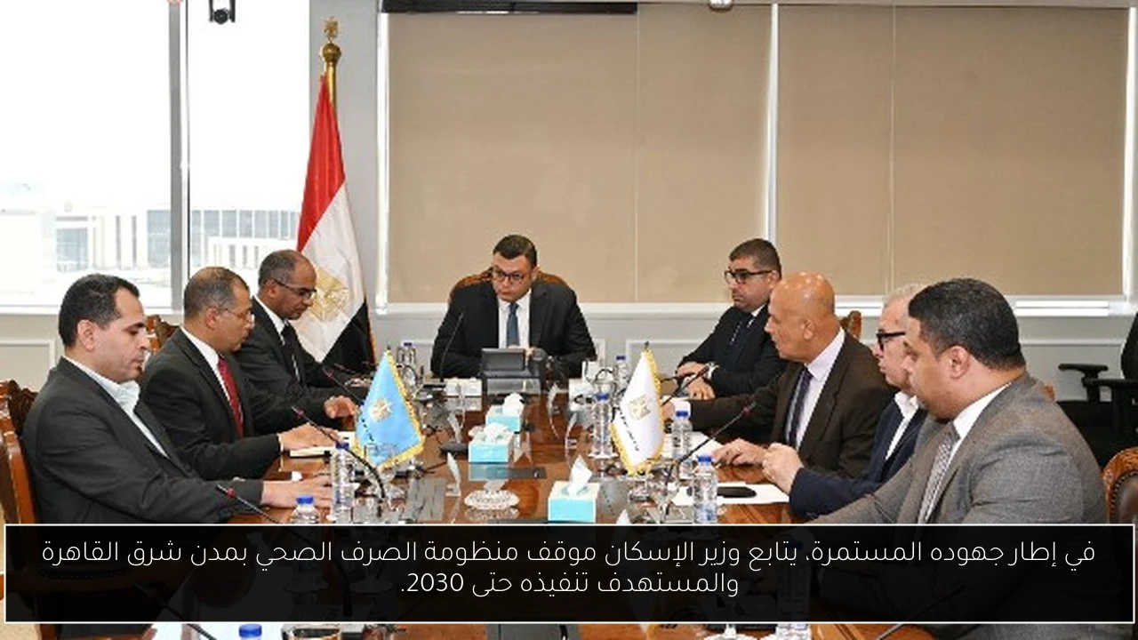 في إطار جهوده المستمرة، يتابع وزير الإسكان موقف منظومة الصرف الصحي بمدن شرق القاهرة والمستهدف تنفيذه حتى 2030.