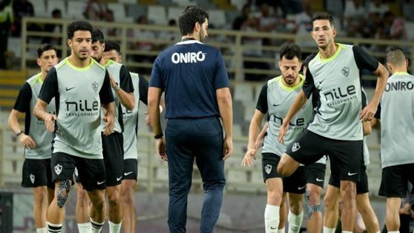 تأهيل اللاعبين في مران الزمالك قبل مواجهة بلوزداد